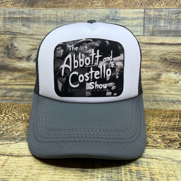 The Abbott And Costello Show Mens Trucker Hat Grey Snapback WW2 40s Comedy Show - Picture 2 of 8